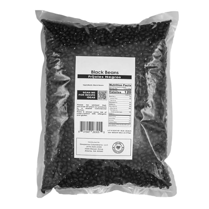 DESPENSA COLOMBIANA Dried Black Beans Bulk - Frijoles Negros Ideal for New Dishes - Grown in USA
