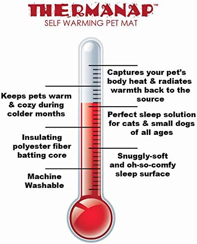 Furhaven ThermaNAP Self-Warming Cat Bed for Indoor Cats & Small Dogs, Washable & Reflects Body Heat