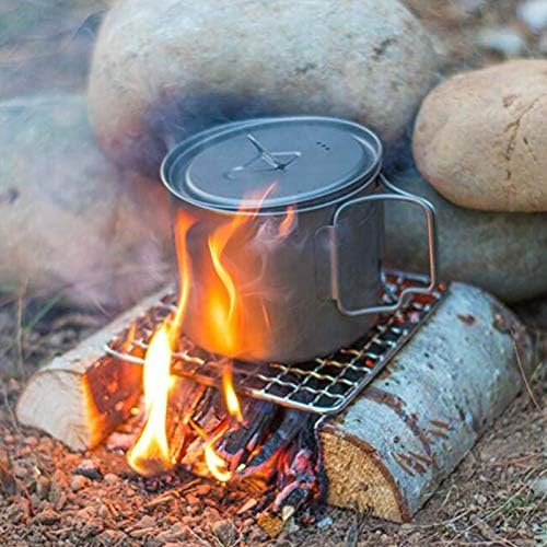 2Peices Backpacker Bushcraft Grill Grate Stainless Steel BBQ Cooking Grill Mesh Campfire Grill