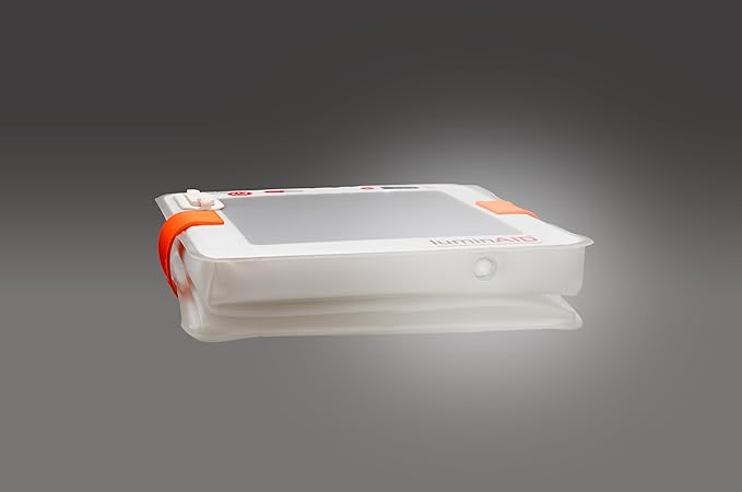 LuminAID Survivor Solar Lantern with Dual Phone Charger - Inflatable LED Lamp for Camping, Hiking