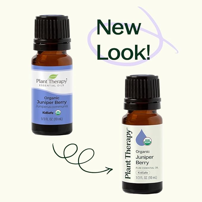 Plant Therapy Organic Juniper Berry Essential Oil 100% Pure, Undiluted, Natural Aromatherapy