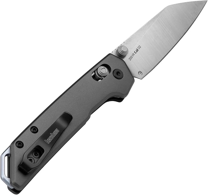 Kershaw Mini Iridium Folding Pocket Knife, 3 inch D2 Steel Blade, DuraLock, Aluminum Handle
