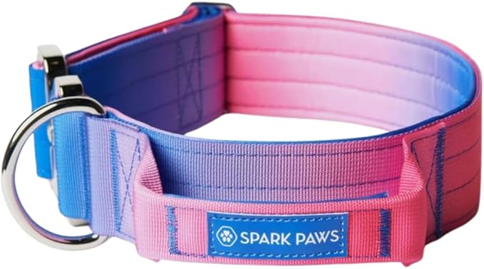 Spark Paws Tactical Dog Collar with Handle - Premium Quality Collar, Robust and Durable Design for