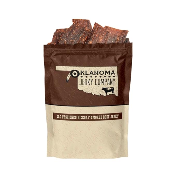 Old Fashioned Hickory Beef Jerky - No Frills Tough and Old Style Dry Beef Jerky - All Natural