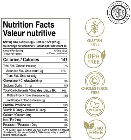 Pride Of India - PACK of 6 - Indian Whole Black Eyed Peas - Protein & Fiber Rich Lobiya, 1.5 Pound
