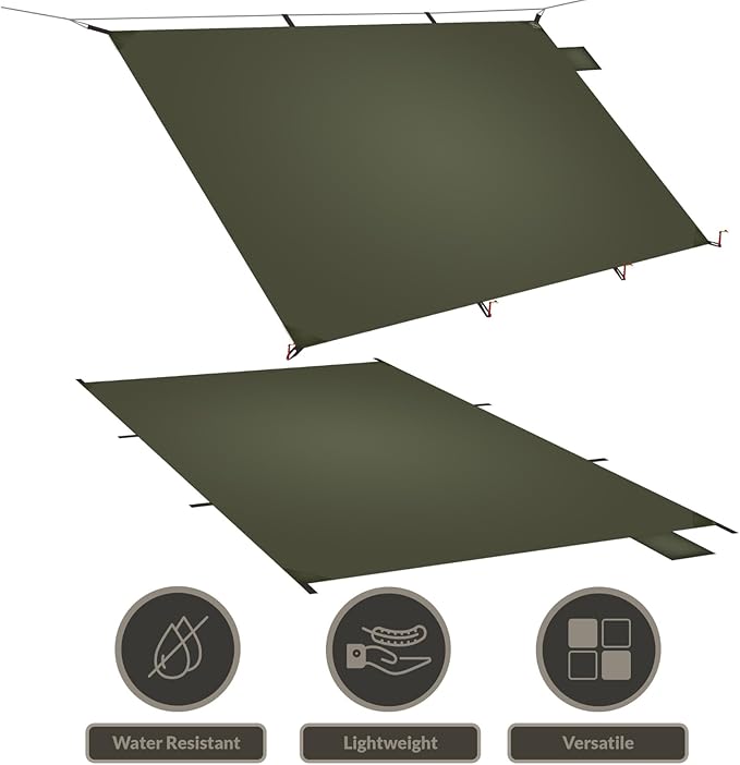 Onewind Tent Footprint, 4000mm Waterproof Rate PU Coating, 98" *55" Ultralight Camping Tarp Tent