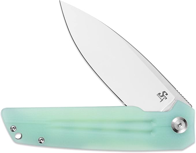 Sitivien ST152 Folding Knife,K110(D2) Steel Blade with G10 Handle EDC Tool Knife for Outdoor