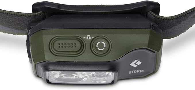 BLACK DIAMOND Storm 450 LED Headlamp, Waterproof and Dimmable Battery Powered Headlamp for Camping