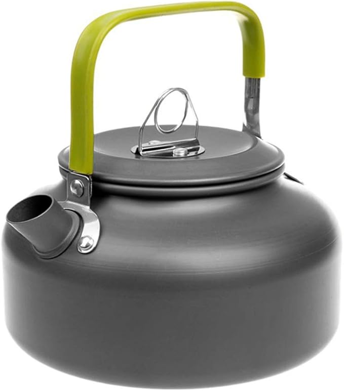 Docooler Camping Kettle - 0.8L Portable Ultra-Light Outdoor Hiking Camping Picnic Water Kettle