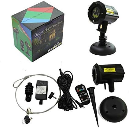 LEDMall Christmas Laser Projector Lights Outdoor, Motion Firefly Red, Green and Blue with Remote
