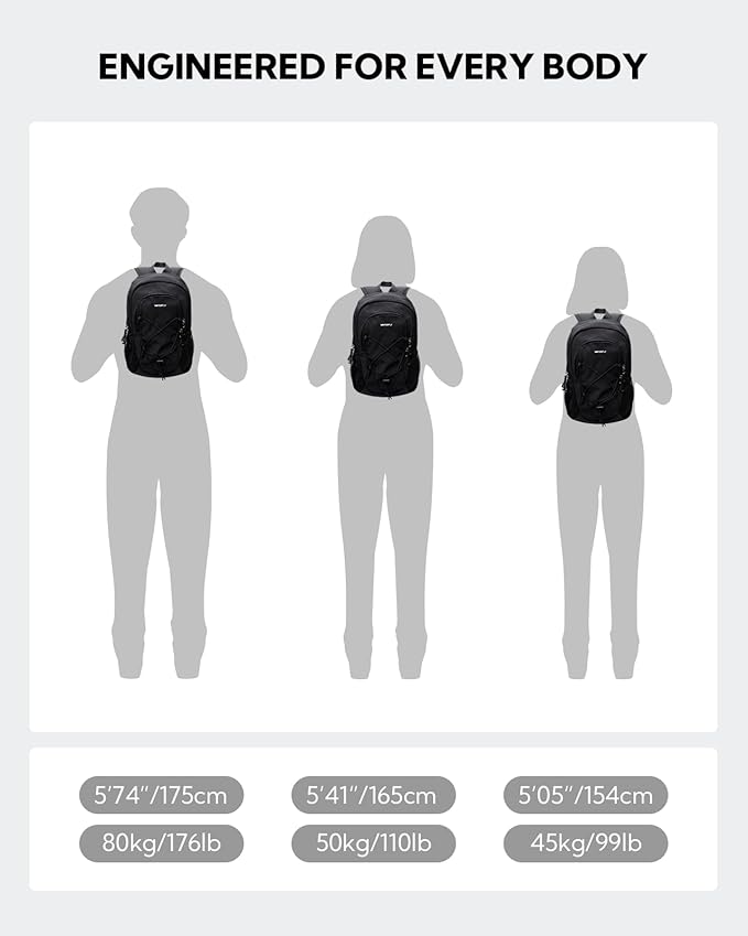 WATERFLY 12L Small Hiking Backpack: Day Pack Lightweight Travel Bag Camping Fitness Cycling Outdoor