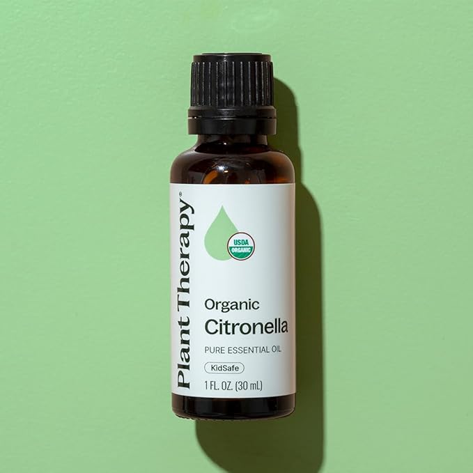Plant Therapy Citronella Organic Essential Oil 100% Pure, USDA Certified Organic, Undiluted