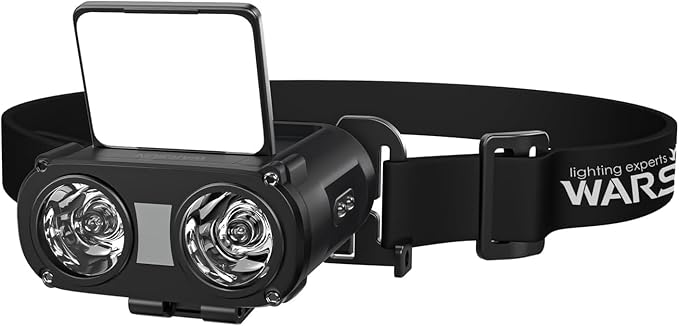 WARSUN MD9 Multi-Use Headlamp Rechargeable LED ??Cap & Bike Mount, COB, Motion Sensor, 5 Modes, 800