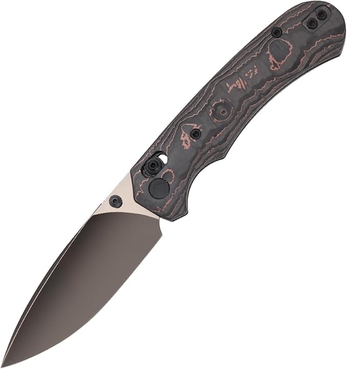 Folding Pocket Knife,3.31” M390 Blade,Erogonomic Titanium Handle,Hunting Survival Knife,EDC Knife