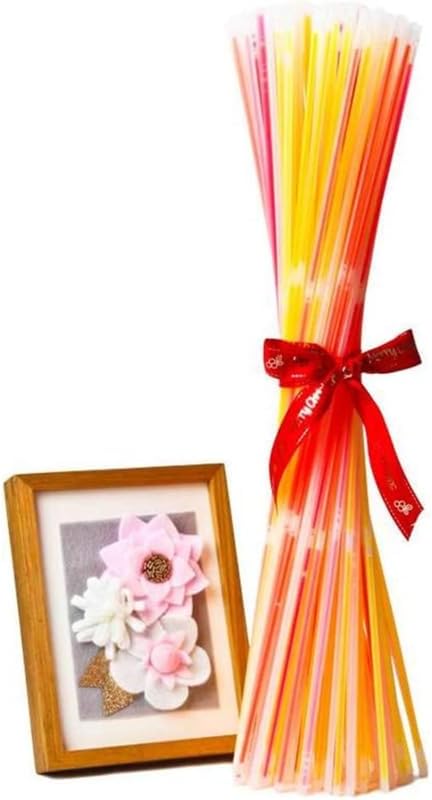 Glow Fever Glow Sticks Bulk 100ct 22'' Glow Necklaces with Connectors, Neon Light Sticks for Party