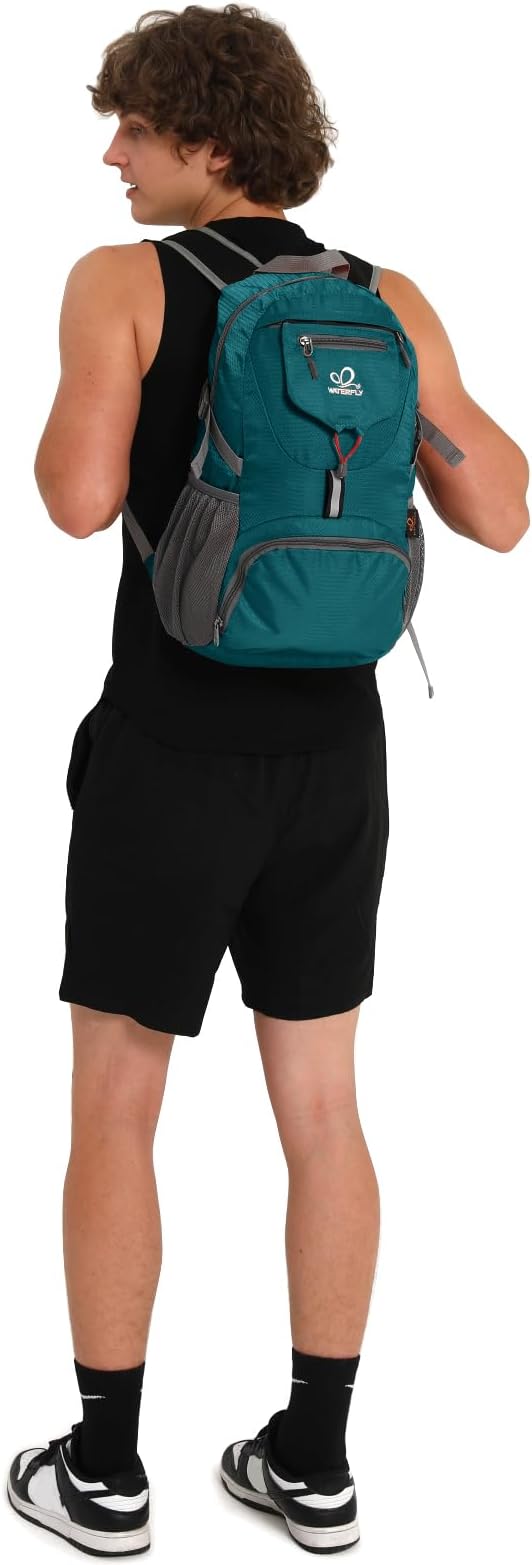 WATERFLY Small Lightweight Packable Backpack: 20l Ultra Light Foldable Travel Hiking Camping