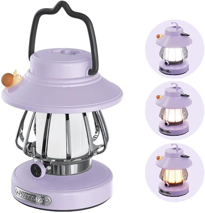 Camping Lantern for Kid Toddler Flashlight with Soft Light & Eye Protection Indoor Outdoor Hanging
