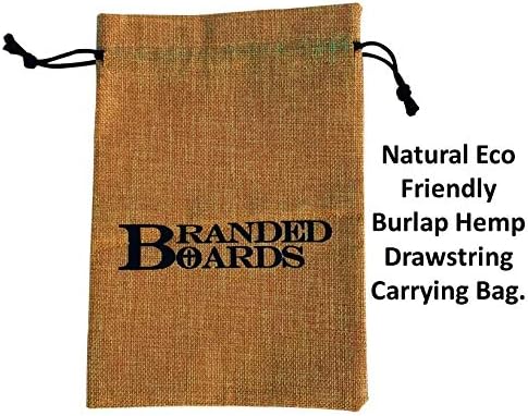 Portable Bushcraft Stainless BBQ Cooking Grill Grate, Bamboo Cutting Board, Burlap Bag, Mini Knife