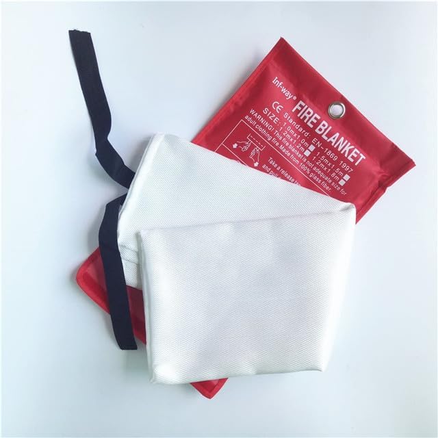 Inf-way Emergency Fire Blanket for Home and Kitchen, 5 Size for Choice, 1 Pack Fire Blanket