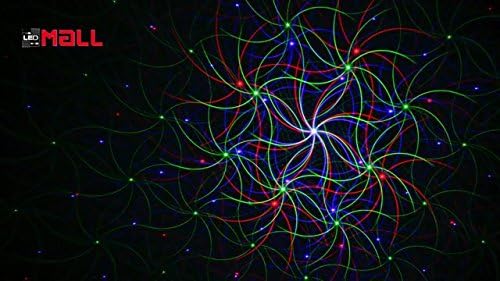 LedMall Motion 8 Patterns in 1 Red, Green, and Blue Outdoor Christmas Laser Lights Projector with
