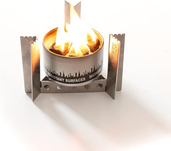 Portable Camp Stove - Cooker - Trivet Combo | 3 Uses in 1 | Ultralight | Stainless Steel | Perfect