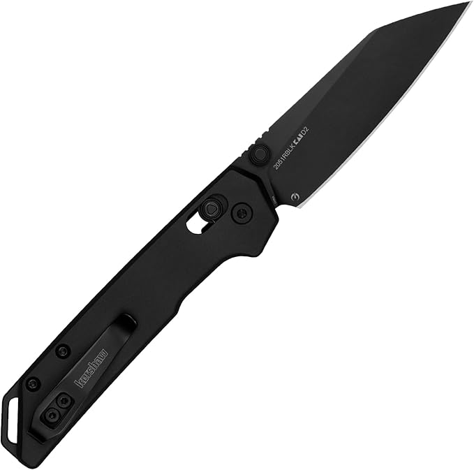 Kershaw Mini Iridium Folding Pocket Knife, 3 inch D2 Steel Blade, DuraLock, Aluminum Handle