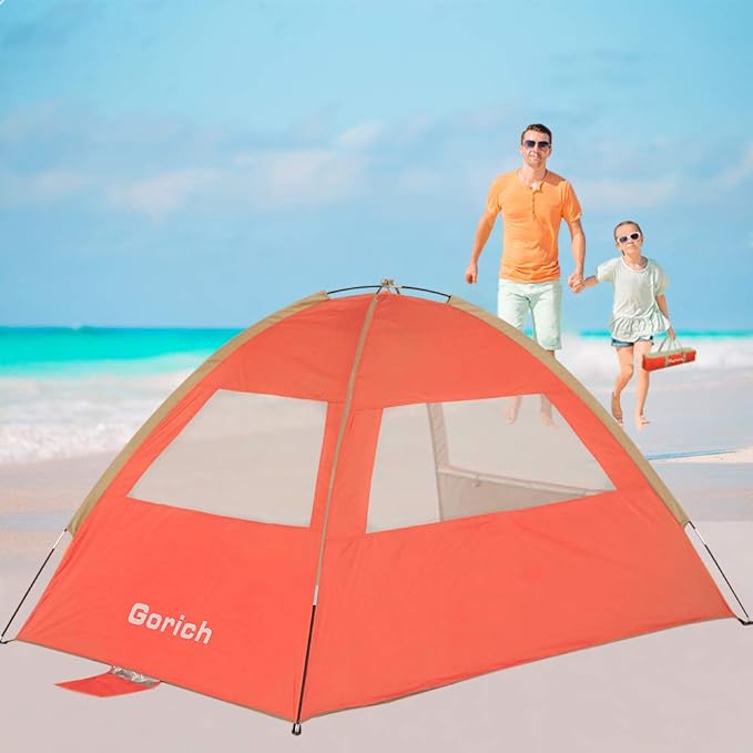 Gorich Beach Tent Sun Shelter for 3/4-5/6-7/8-10 Person with UPF 50ï¼?UV Protection, Lightweight &