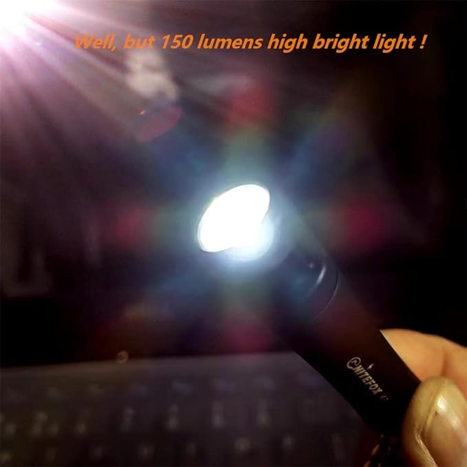 K1 Mini AAA Keychain Flashlight High Bright 150 Lumens Small Pocket Flashlight Pen Light Portable