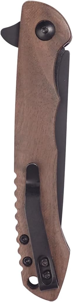 Gentleman's knife wood handle assist knife Flipping pocket knife ball bearing Folding Knife EDC