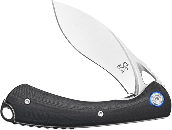 Sitivien ST147 Folding Pocket Knife,14C28N Steel Blade with G10 Handle Utility Knife EDC Tool Knife