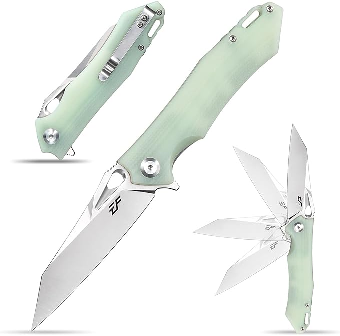 Eafengrow EF934 Pocket Knife D2 Steel Blade Folding Knife G10 Handle Liner Lock Camping Survival