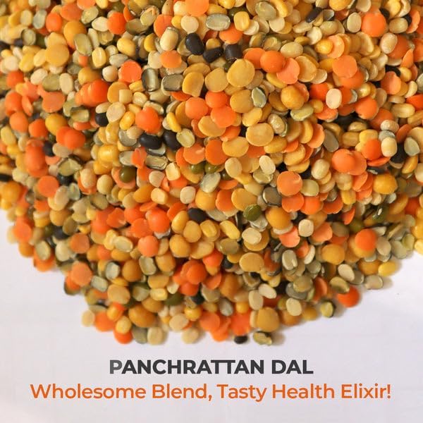Pride Of India - PACK of 6 - Indian Bean & Lentil Superfood 5 Delicious Panchratna Dal Mix, 3 lbs