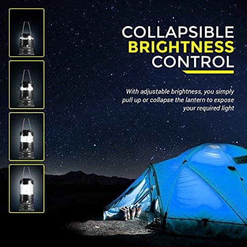 MalloMe LED Camping Lantern Flashlights 2 Pack & 4 Pack - Super Bright - 350 Lumen Portable Outdoor