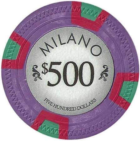 PS Full Clay Milano 10gm Poker Chip Sample Set - 12 New Chips!