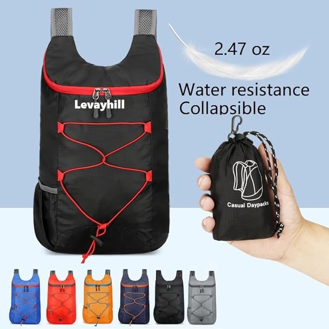 16L Lightweight Foldable Hiking-Backpack Small Packable-Daypack For Travel,Ultralight