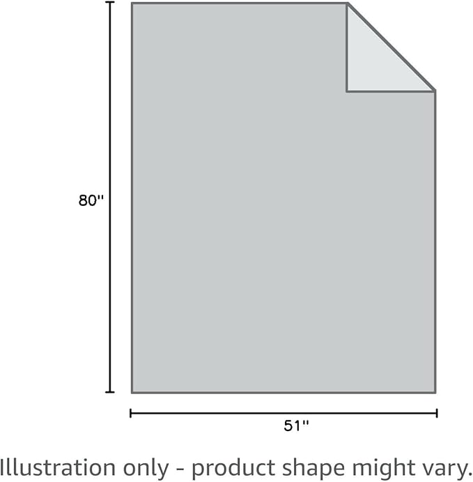 SE 51"x 80" Multipurpose Gray Wool Blanket - 50% Wool, Lightweight 2 lb, Zippered Bag Included