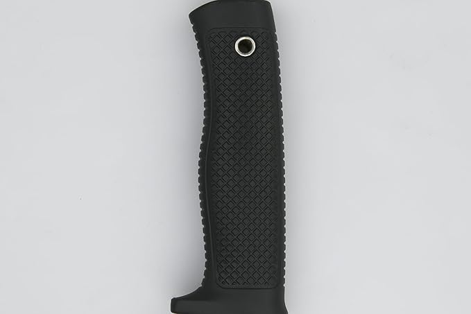 Tactical Fixed Blade Knife, 5.87 inch Blade, 4.65 inch Kray-Ex Handle, Stonewashed 420 Stainless