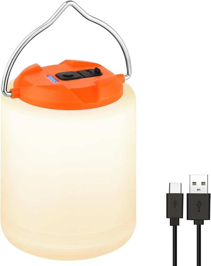 LED Camping Lantern, Rechargeable Camping Light, 4 Modes Outdoor Flashlights Lanterns with 1000LM