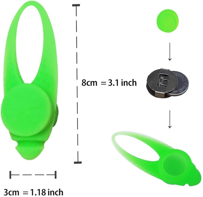 LaRoo Dog Lights for Night Walking, Led Dog Collar Lights for Nighttime, Clip On Light up Dog