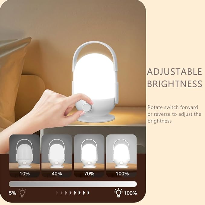 Lanterns for Power Outages, Dimmable Rechargeable Battery Operated Lights, Portable Outdoor Camping