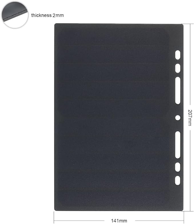 Lixada Solar Panel Charger USB Port Portable High Power Paper Shaped Monocrystalline Silicon 10W