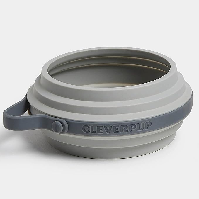 Nomad Small Collapsible Dog Bowl - 2 Cup Food-Safe Silicone Travel Bowl for Dogs, Portable &