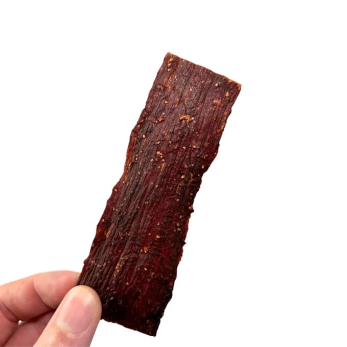Old Fashioned Hot Beef Jerky - No Frills Tough and Old Style Dry Beef Jerky - All Natural, Gluten
