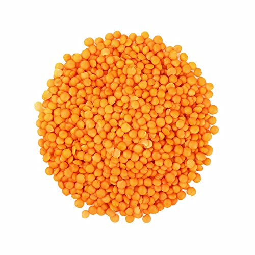 NY SPICE SHOP Red Lentils Whole ??5 Lbs. (Pound) Masoor Dal ??All Natural Split Red Lentils Dry