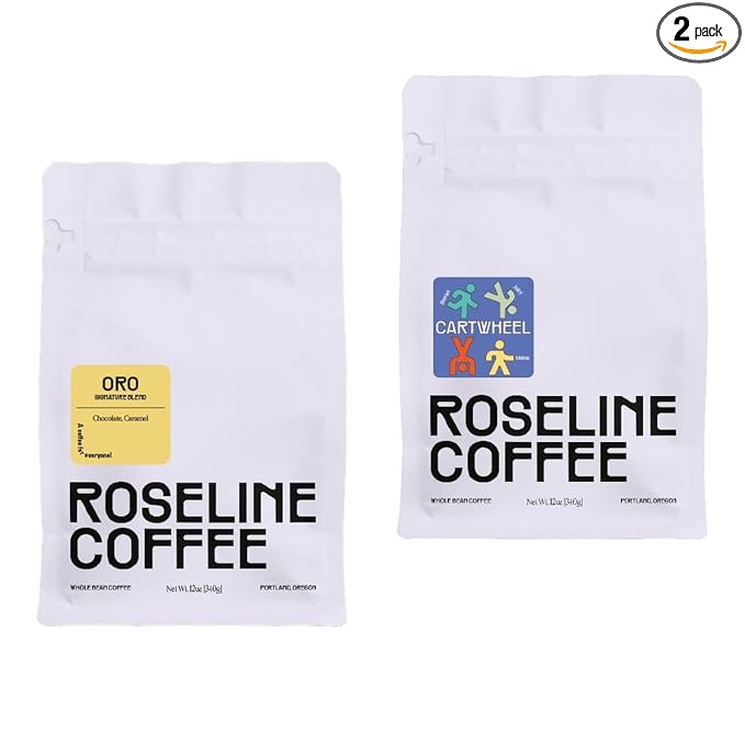 Bean Box Portland Coffee Sampler, 2-Pack - Roasted by Roseline, Gourmet Arabica Coffee, Variety