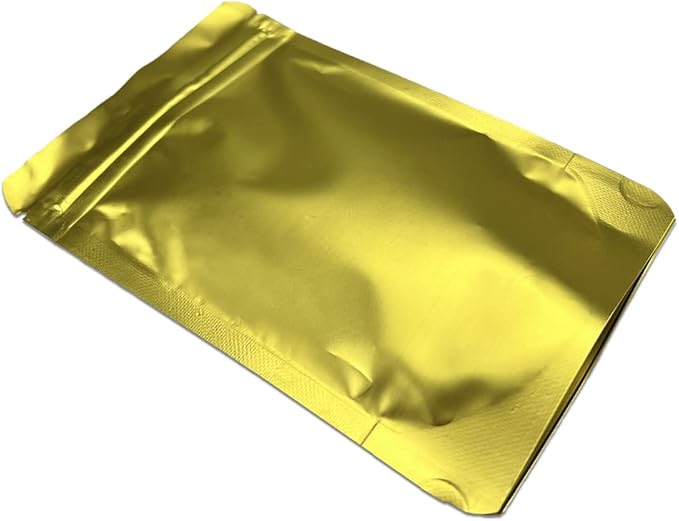 PABCK 50 Pieces 5.5x7.87 inch(Inside Size 4.7x5.1 inch) Stand-Up Resealable Heat Seal Bags 3.55mil