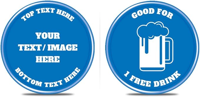 200 PCS Personalized Plastic Poker Chips, Full Color Print Your Logo and Text on The Chip, Good for