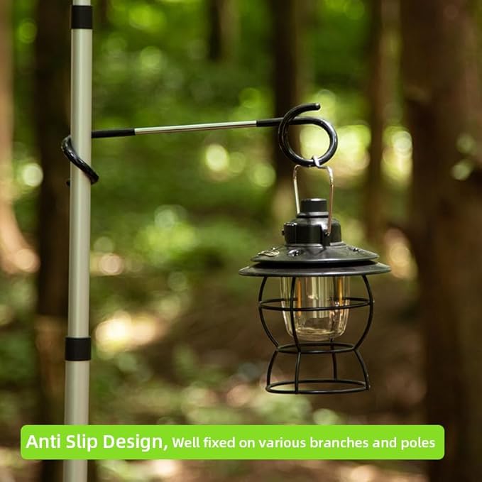 Camping Lantern Hooks, Outdoor Lighting Hooks for Camping Tent lamp Hanger, Bird feeders, Garden
