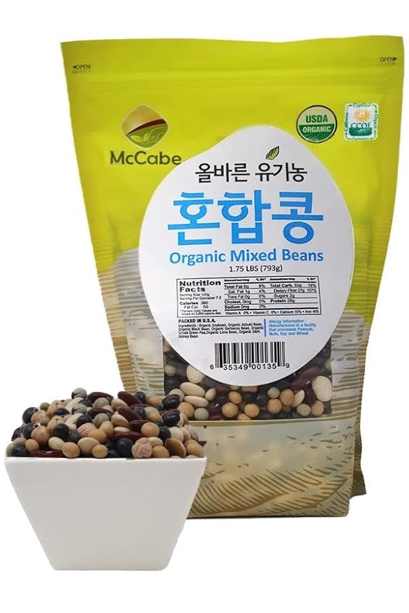 McCabe Organic Mixed Bean - Organic Dried Beans | Rich with Fiber & Minerals | USDA and CCOF