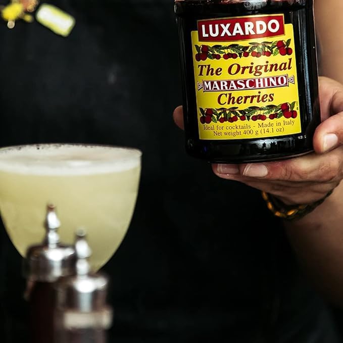 Luxardo Gourmet Cocktail Maraschino Cherries | for Old Fashioned, Manhattan and Desserts | Packed